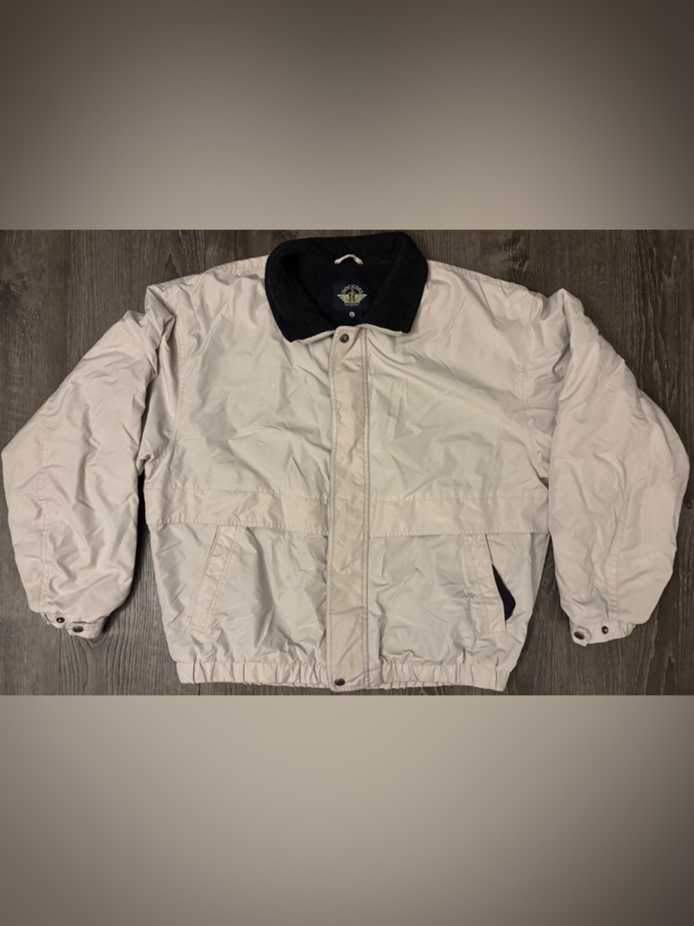 Dockers Mens Medium Tan Bomber Jacket Lined